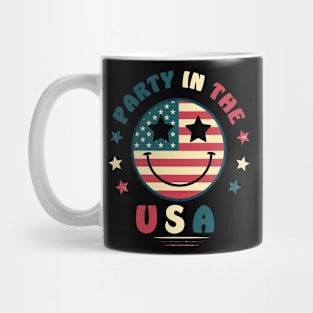 Party In The Usa 4Th Of July Preppy Smile Shirts Men Women Mug